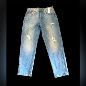 Old Navy Girls 12 High Rise Button Straight Built In Tough Jeans Adjustable
